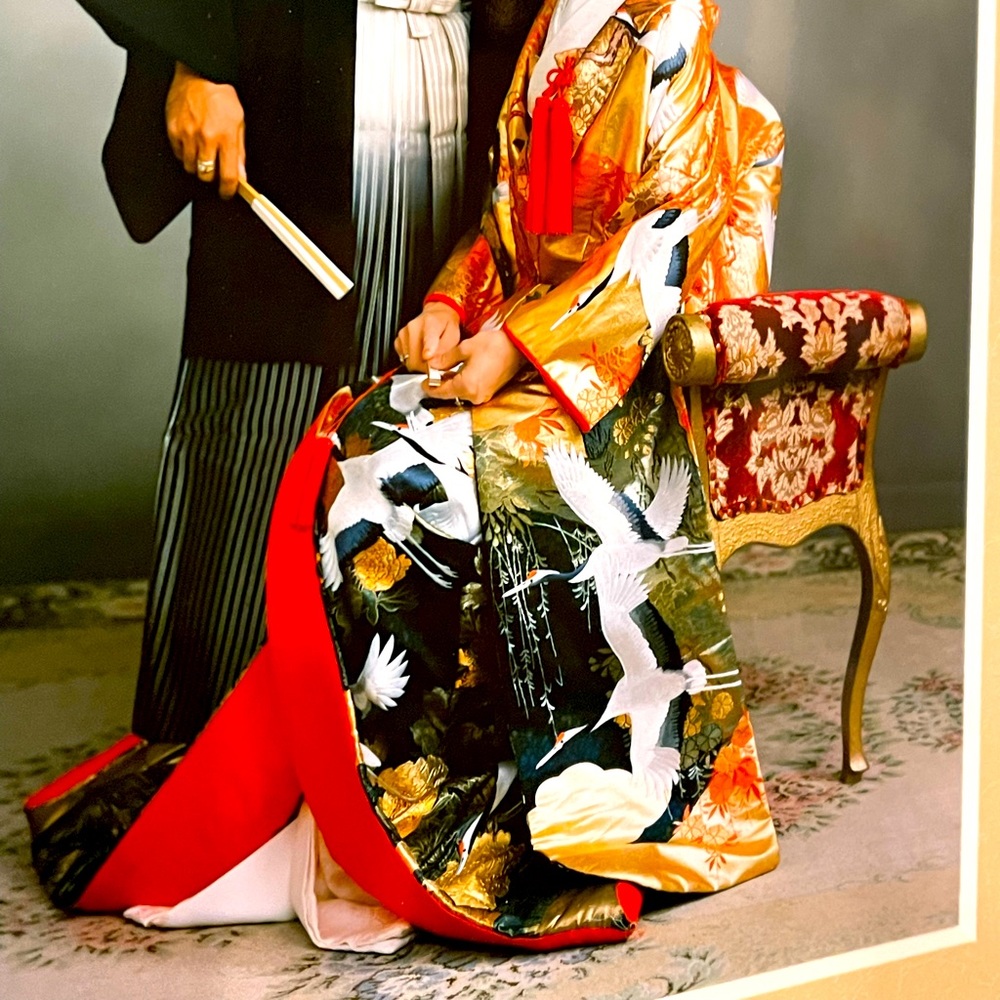 $40,000 Genuine Japanese silk & gold WEDDING KIMONO Made and purchased in Tokyo.
